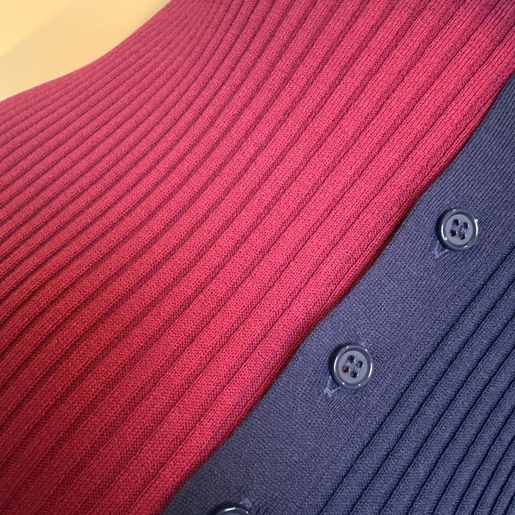 Staud Two Toned Ribbed Knit Dress - Picture 2 of 3